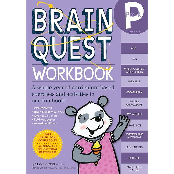 Amazon.com: Brain Quest Workbook: Pre-K: 9780761149613: Onish